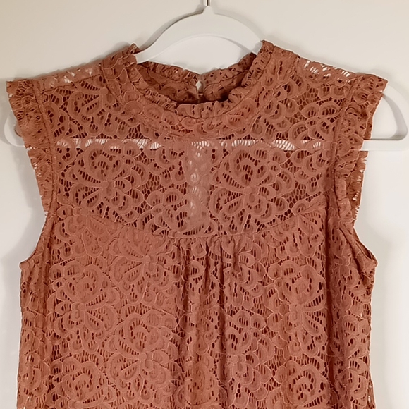 HeartSoul Lace Mini Dress Pink Size Medium - Picture 2 of 16